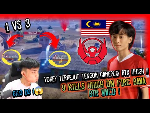 PMGC | Vokey Terkejut Tengok Gameplay BTR Uhigh !! 9 Kills Uhigh On Fire Bawa BTR WWCD ! Pubg Mobile