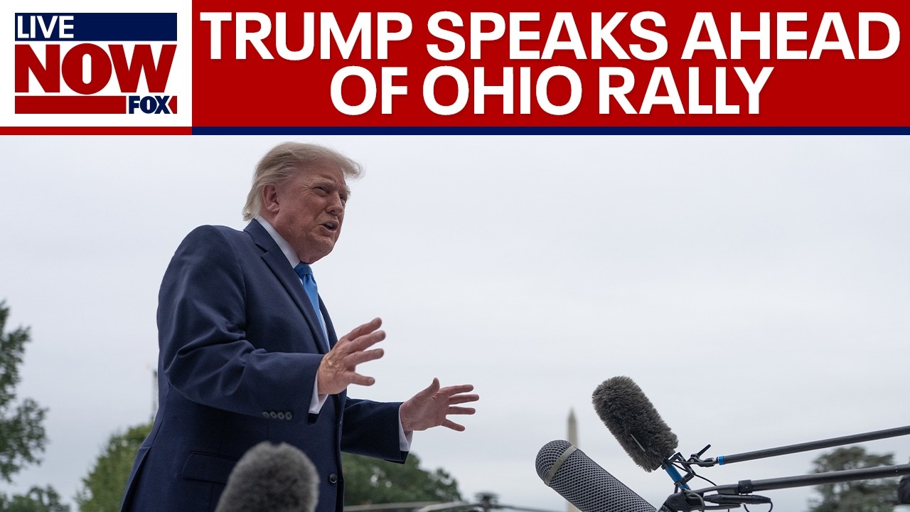 WATCH: Trump speaks to reporters ahead of Ohio campaign rally