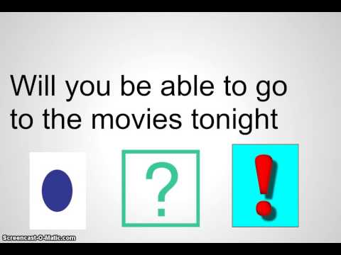 Sentence punctaution right