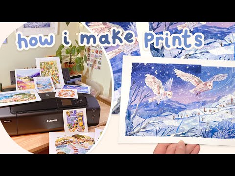 How I make Art Prints At Home! | Canon PIXMA PRO-200 Printer | AD
