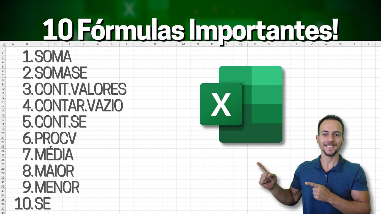 10 melhores Fórmulas para quem trabalha em Escritório | Funções Excel