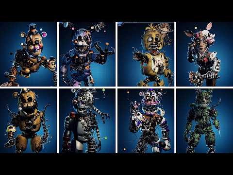 FNAF Scrap Animatronics Jumpscare & Workshop Animations