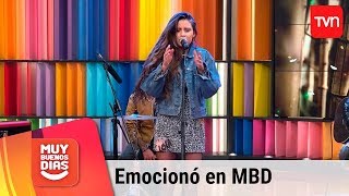 Camila Gallardo emocionó con sus canciones | Muy buenos días