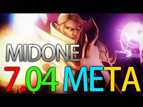 9K MMR Invoker Level MidOne 7.04 META Dota 2 Gameplay