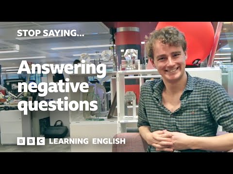 Stop Saying: Answering negative questions