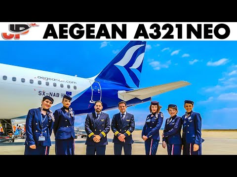AEGEAN🇬🇷 Airbus A321NEO Athens Takeoff + Walkaround