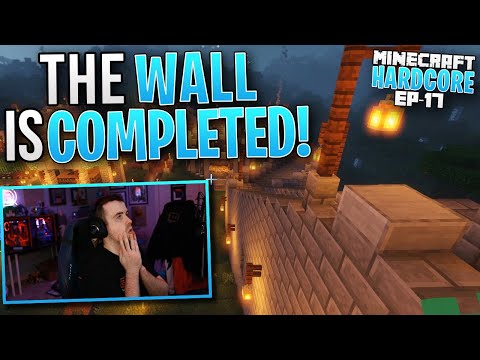 DrLupo - HARDCORE MINECRAFT! THE WALL IS COMPLETED! Ep. 17