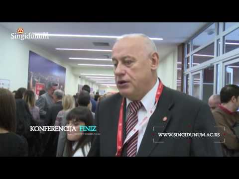 Utisci o konferenciji FINIZ - prof dr Milovan Stanišić, predsednik Univerziteta Singidunum