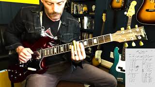 Video thumbnail for Sheryl Crow - All I Wanna Do - Slide Guitar Cover - Standard Tuning - Vintage Reissued VS6V - Lesson by Black Belt Musician
