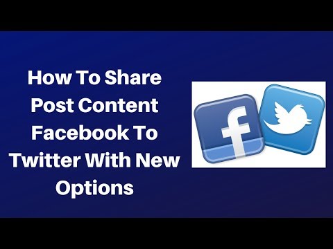 How to share post content facebook to twitter with new options