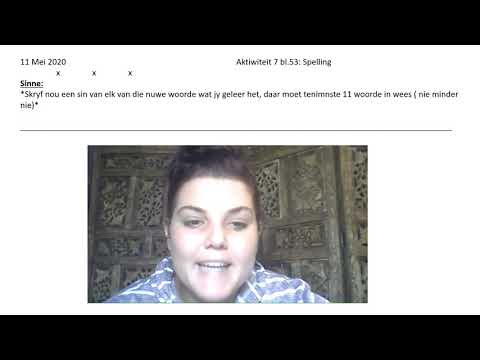 Afrikaans graad 4: 11 Mei 2020