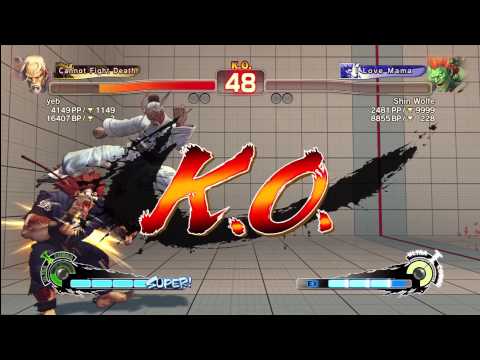 SSF4 AE 2012 US Ranked: yeb(Gen) vs Shin Wolfe(Blanka)