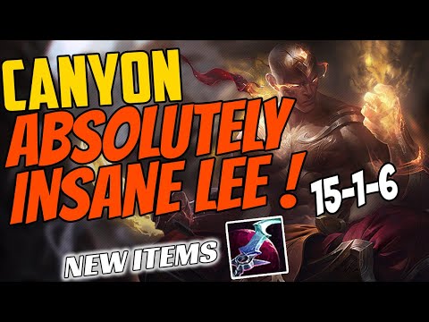 Canyon's LEE SIN Is Insane! Challenger Jungle vs Graves - New Items Season 11 - Eclipse