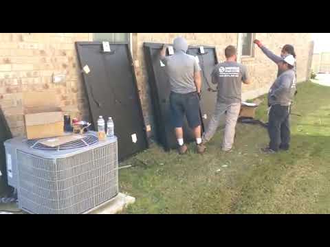 Solar Panel Installation at Round Rock Austin, Texas