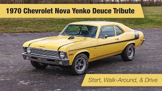 1970 Chevrolet Nova Coupe Yenko Deuce Tribute - Start Up, Walk Around, and Drive