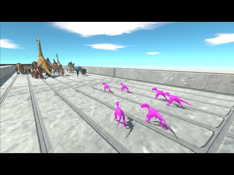 Escape from Pink Raptor Pack - Animal Revolt Battle Simulator
