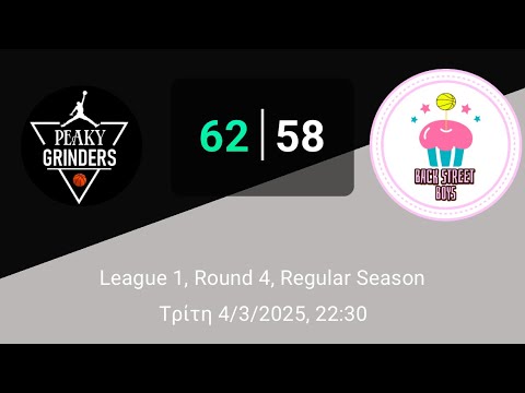 Peaky Grinders 62-58 Backstreet Boys - (Round4- 04/03/2025)