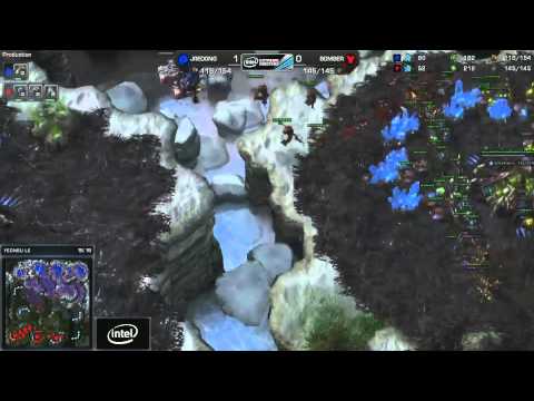 StarCraft 2 Bomber vs Jaedong Asian Qualifier mp4
