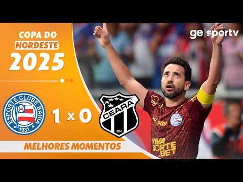 Gols e lances de Bahia x Ceará