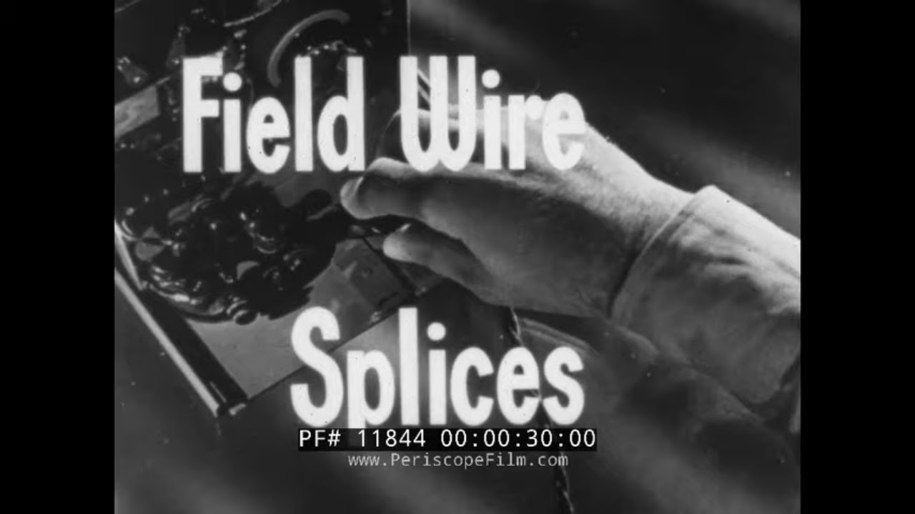 1941 U.S. ARMY SIGNAL CORPS     SPLICING OF FIELD WIRE CABLE TECHNIQUES  FIELD TELEPHONE 11844