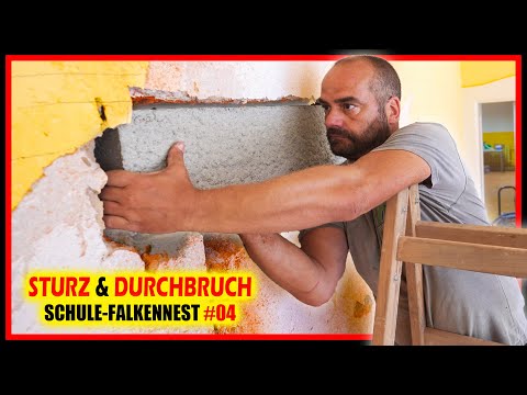 WAND DURCHBRUCH mit BETONSTURZ für Tür! | SCHULE-FALKENNEST #04 | Home Build Solution