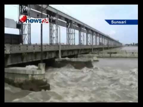 सप्तकोशीमा पानीको वहाव निरन्तर बढ्दै- NEWS24 TV