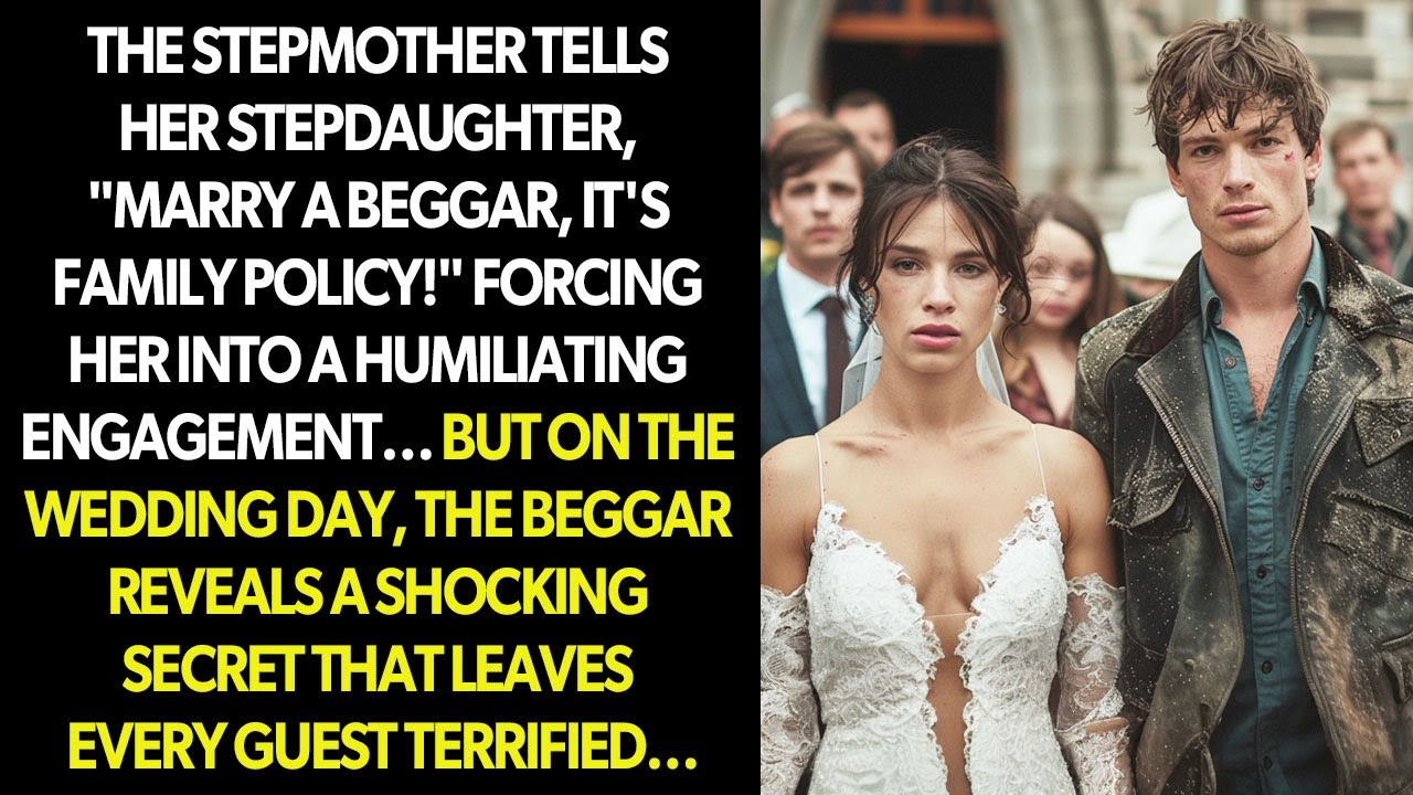 THE STEPMOTHER FORCED HER STEPDAUGHTER TO GET ENGAGED TO A BEGGAR… BUT ON THE WEDDING DAY…