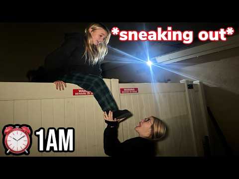 SNEAKING OUT of the HOUSE at 1AM *PART 2* 😱