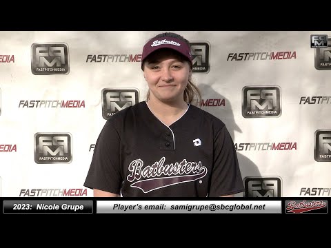 2023 Nicole Grupe Left Handed Hitter and Outfielder Softball Skills Video - Batbusters Gomes/Cox