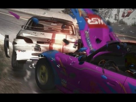 GRID 2 car crashes slow motion 32