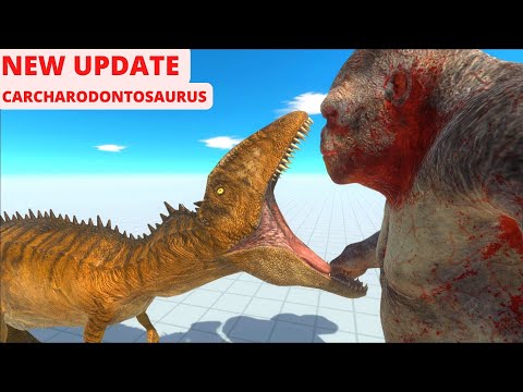 CARCHARODONTOSAURUS VS ALL UNITS EPIC BATTLES - ANIMAL REVOLT BATTLE SIMULATOR