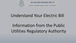 Archive: Understand Your Electric Bill from Eversource