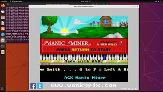 Manic Miner Linux Installation - WonkyPix Version 2023