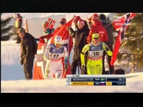 2013/14 fondo 10 km tc donne Lillehammer - Kowalczyk, Kalla, Bjoergen