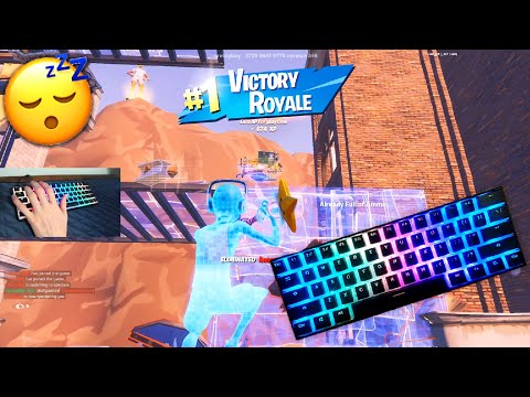 [1 HOUR] Sleeping & Chill ASMR Mechanical Keyboard Sounds 😴 ASMR 😍 Fortnite ZoneWars Gameplay 240FPS