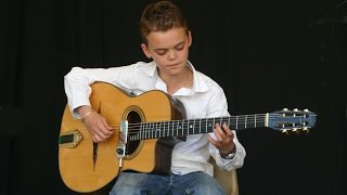 Swan Berger (12 ans) joue Django Reinhardt - Blues en mineur, Rythme Futur, Djangologie