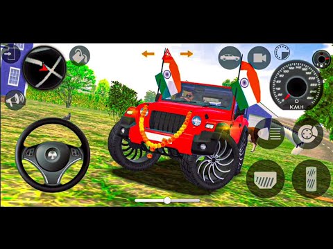 Modified Mahindra Thar😈Games:Indian Red Thar (Gadi Wala Games) Car Game Android Game - #2025