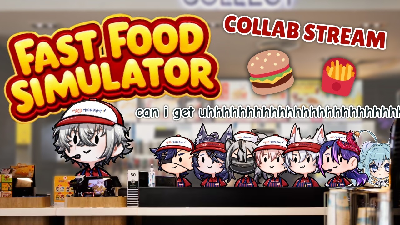 【FAST FOOD SIMULATOR】Red Midnight Restaurant is OPEN (again)! w/ intern rrinamin『Kaissics Walker』