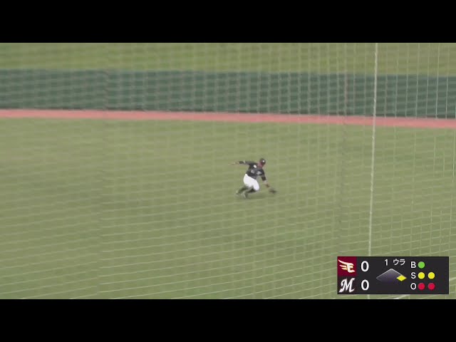 【みやざきPL】マリーンズ・山口航輝 ライトへ落ちそうな当たりを華麗にスライディングキャッチ!! 2025年10月19日 東北楽天ゴールデンイーグルス 対 千葉ロッテマリーンズ