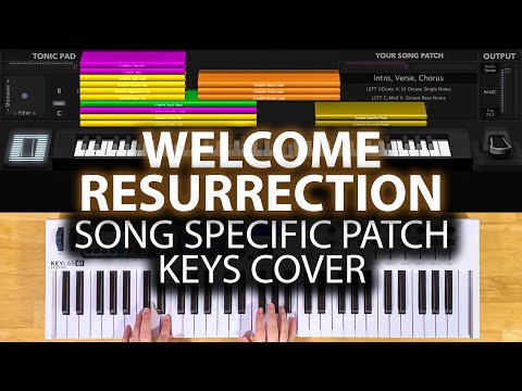 Welcome Resurrection MainStage patch keyboard cover- Elevation Worship