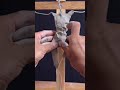 How to start the clay modeling on wire armature for crucified Jesus