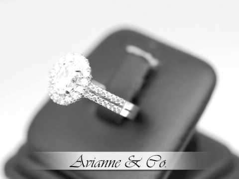 14K White Gold Diamond Engagement Ring 1.42 Ctw