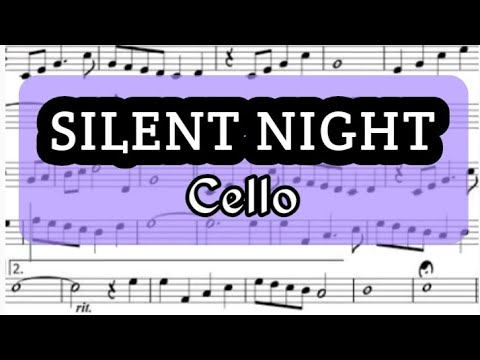 Silent Night Cello Sheet Music Backing Track Play Along Partitura