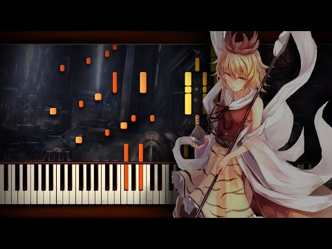 [Piano Solo] Touhou 12 - Provincial Makai City Esoteria | Synthesia Tutorial | Arrangement