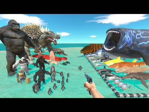 FPS Avatar Rescues Sea Monsters and Fights Primates and Reptiles - Animal Revolt Battle Simulator