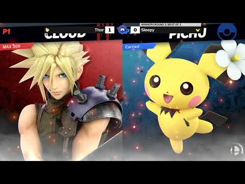 TSL 207 SSBU WR3 - Thor (Cloud) vs Sleepy (Pichu)