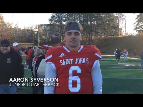 Post-Game Interviews w/SJU's Larson, Syverson, Kohler & Fasching - 2022 Carleton
