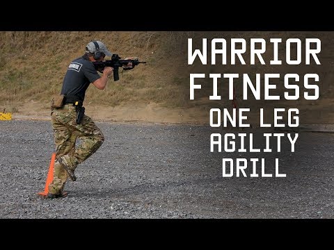One Leg Agility Shooting Drill | Warrior Fitness | Tacletics | Tactical Rifleman