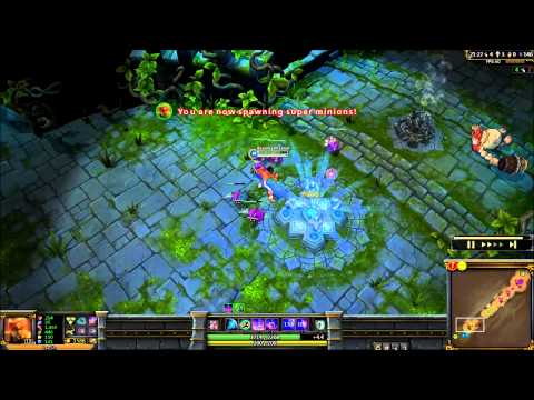 LOL - lee sin vs gragas 1v1 troll