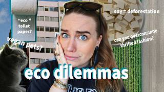 REACTING TO YOUR ECO DILEMMAS // house vs flat, vegan cats (?), most sustainable foods